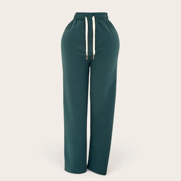 Wide-Leg Cotton Pants Set - Image 4