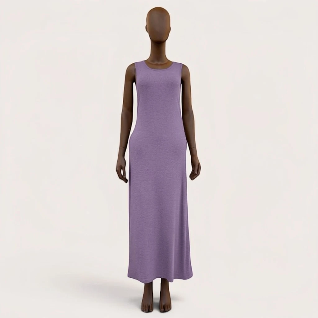 Sleeveless Cotton Maxi Dress