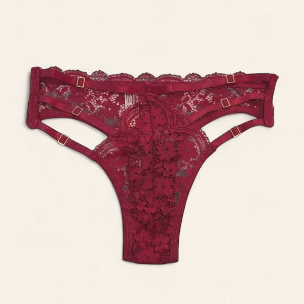 Strappy Lace Panty with Rectangle Rings