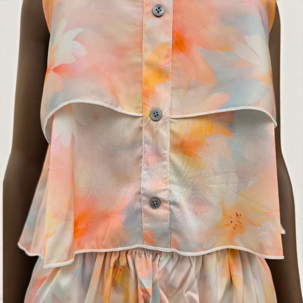 Printed Cami Pajama Set - Image 5