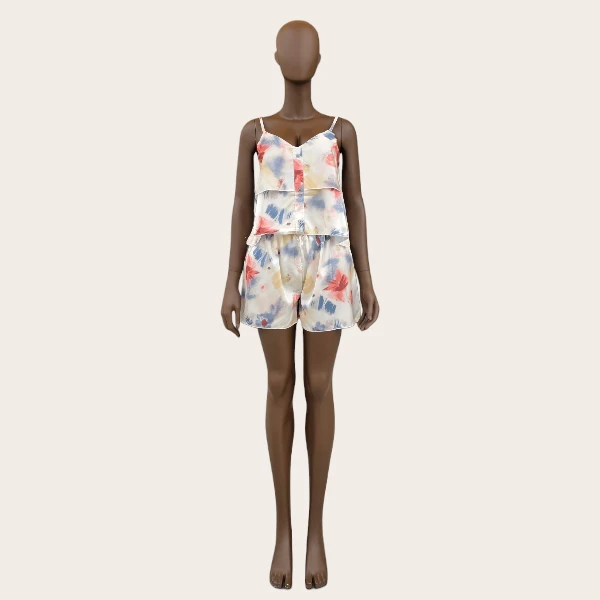 Printed Cami Pajama Set
