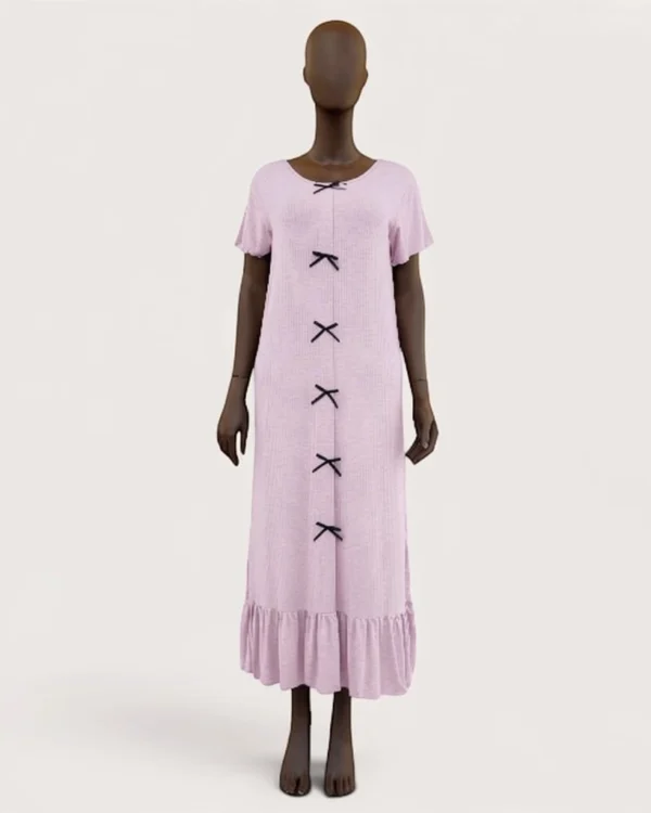 Bow Maxi Cotton Dress